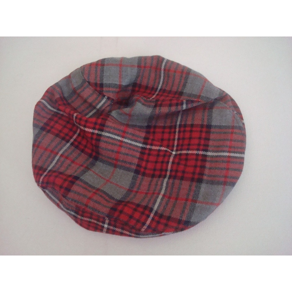 PLAID 1980S USA MADE IVY ML NEWSBOYS GATSBY DRIVING HAT CAP VINTAGE DEADSTOCK 04